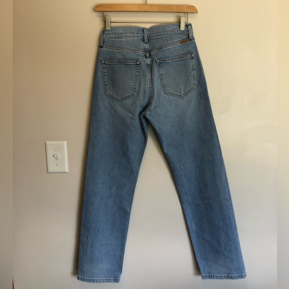 AYR The Bud Jeans High Rise Straight Leg Light Wash Kiki Size 25 Short - Picture 6 of 6